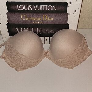 Victoria's Secret Nude Lace Push Up Bra